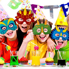 12 Pcs Dinosaur Masks for Kids Birthday Party