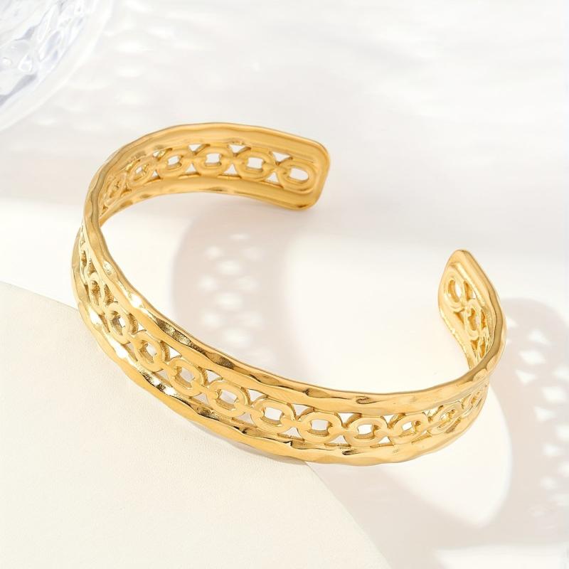 Custom Stainless Steel Bangle Bracelet W037