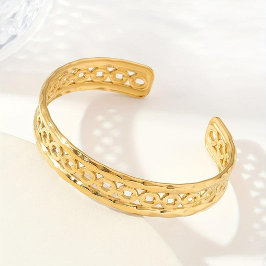 Custom Stainless Steel Bangle Bracelet W037