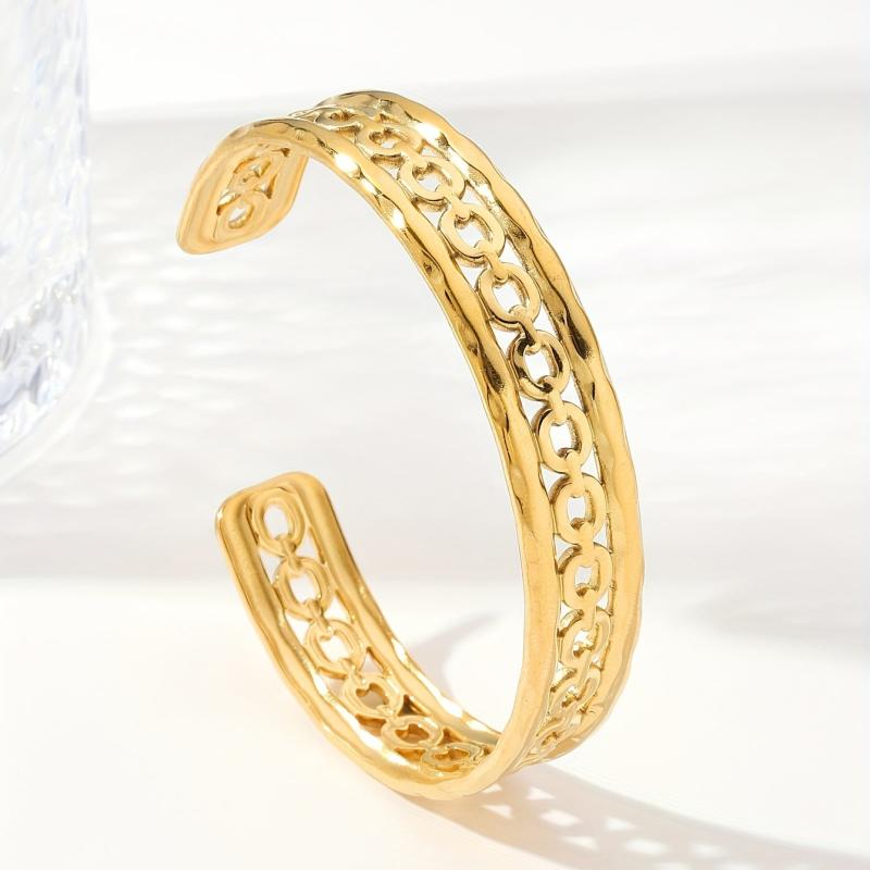 Custom Stainless Steel Bangle Bracelet W037