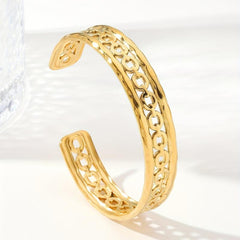 Custom Stainless Steel Bangle Bracelet W037