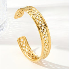 Custom Stainless Steel Bangle Bracelet W037