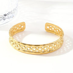Custom Stainless Steel Bangle Bracelet W037