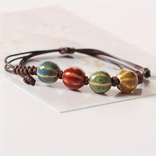 Ethnic Retro Love Ceramic Bracelet