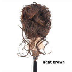 Long Beard Pill Head Wig Bun Grab Clip Hair Ring