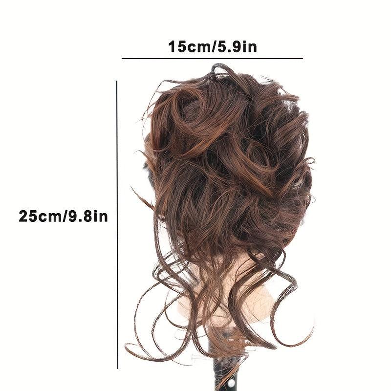 Long Beard Pill Head Wig Bun Grab Clip Hair Ring