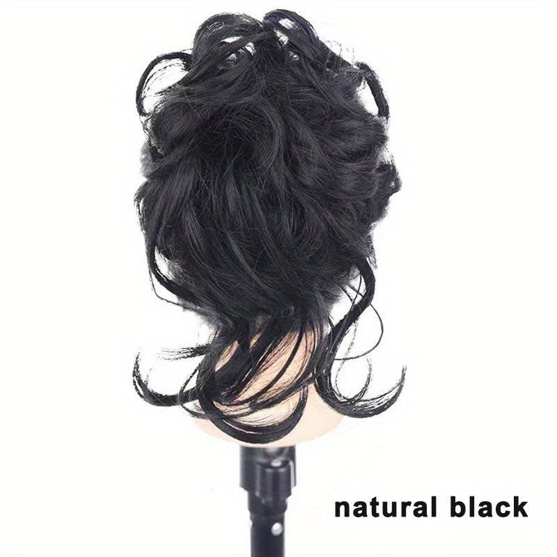 Long Beard Pill Head Wig Bun Grab Clip Hair Ring