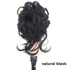 Long Beard Pill Head Wig Bun Grab Clip Hair Ring