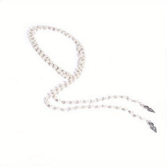 Elegant Beaded Pearl Long Necklace for Versatile Styling