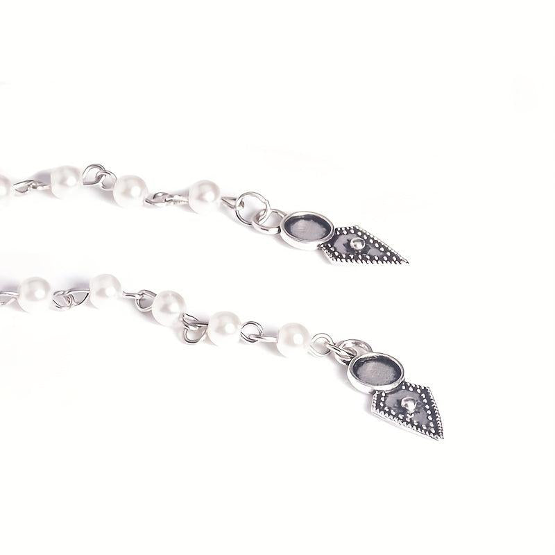 Elegant Beaded Pearl Long Necklace for Versatile Styling