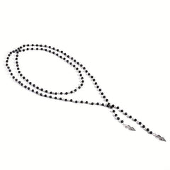 Elegant Beaded Pearl Long Necklace for Versatile Styling