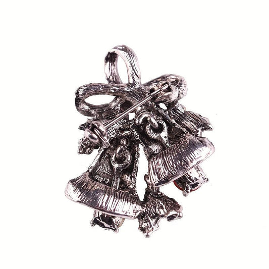 Christmas Alloy Bell Brooch for Women