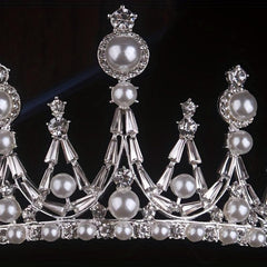 Girls Crown Wedding Dress Beads Rhinestone Three piece Bridal Jewelry Set