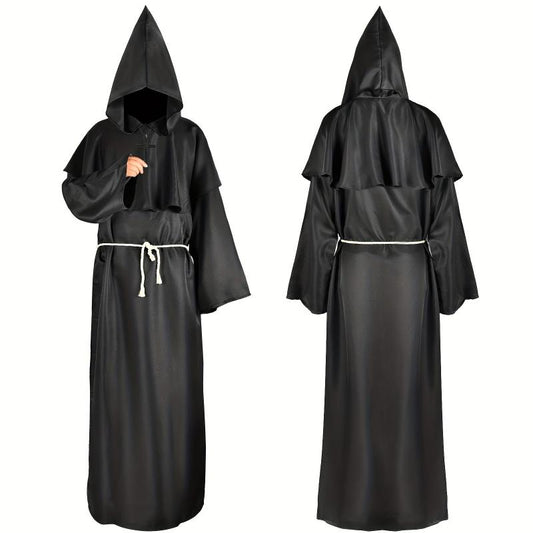 Halloween Monk Costume Pastor Robe Medieval Renaissance Robe