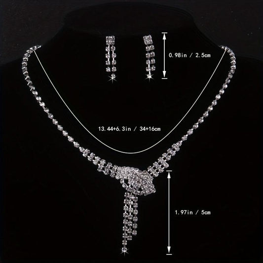 Stunning Rhinestone Bridal Jewelry Set for Weddings