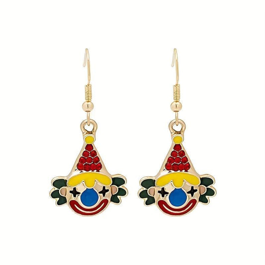 Clown Drop Hook Earrings Jewelry Earrings For Women Girls Gift