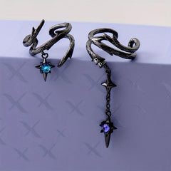 Night Talk Thorny Ear Bone Clips Vintage Earrings