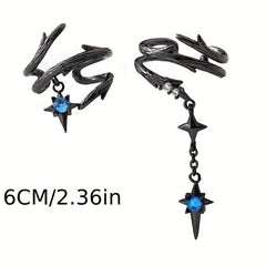 Night Talk Thorny Ear Bone Clips Vintage Earrings