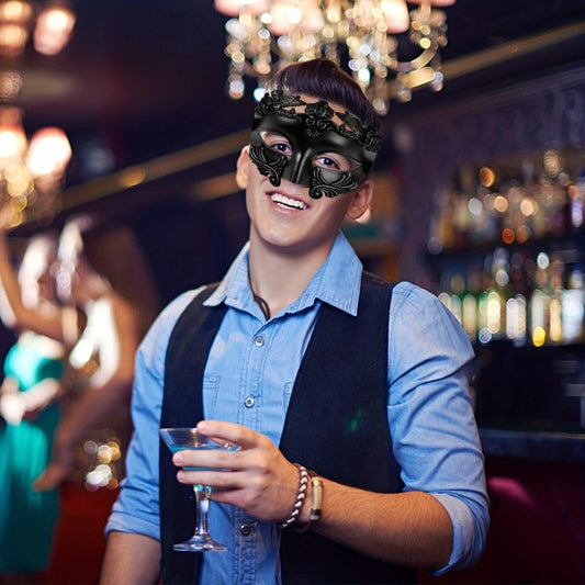 Venetian Mask Men's Costume Masquerade Halloween Eye Mask