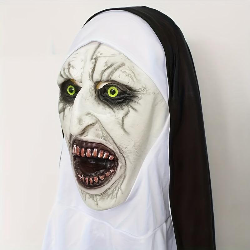 Nun Scary Mask Men's Dress Up Costume for Halloween