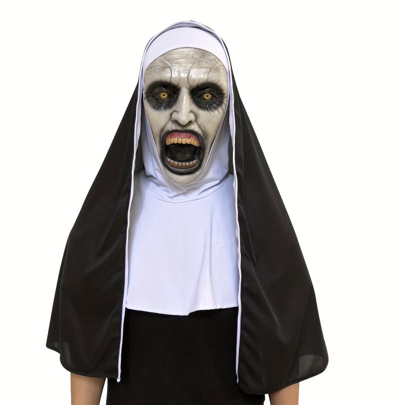 Nun Scary Mask Men's Dress Up Costume for Halloween