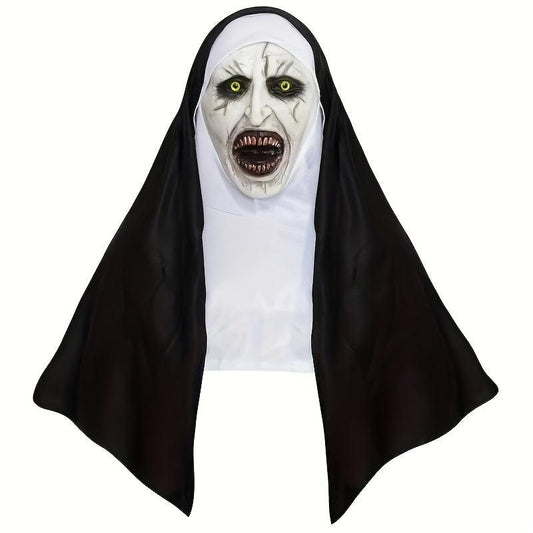 Nun Scary Mask Men's Dress Up Costume for Halloween