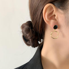 Circle Dangle Earrings Women's Jewelry All Match