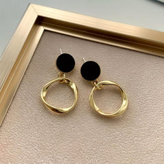 Circle Dangle Earrings Women's Jewelry All Match