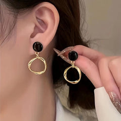 Circle Dangle Earrings Women's Jewelry All Match
