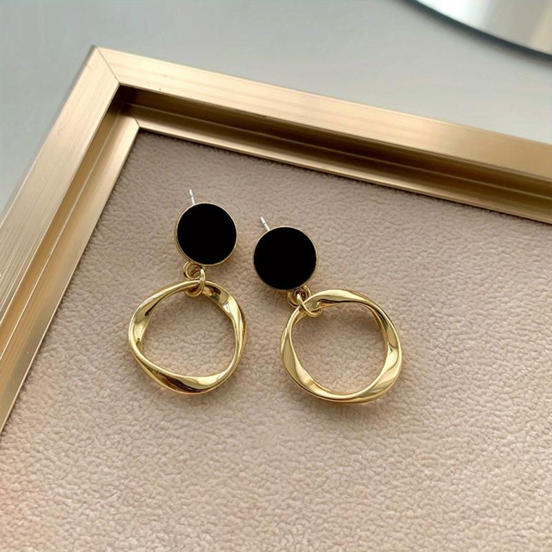 Circle Dangle Earrings Women's Jewelry All Match