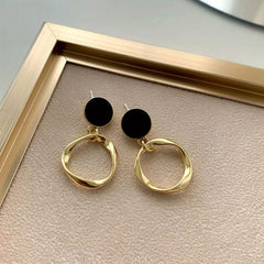 Circle Dangle Earrings Women's Jewelry All Match