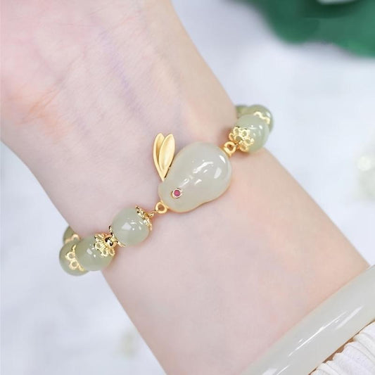 Jade Rabbit Agate Bracelet - Perfect Gift for Your Girlfriend's Mom