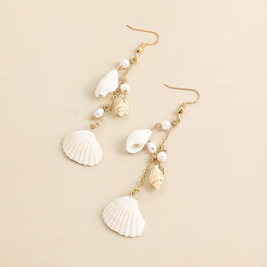 Stylish Shell Sea Snail Earrings for Party Wedding Banquet