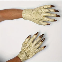 Funny Zombie Gloves Cosplay Props Halloween Party Prank Horror Yellow