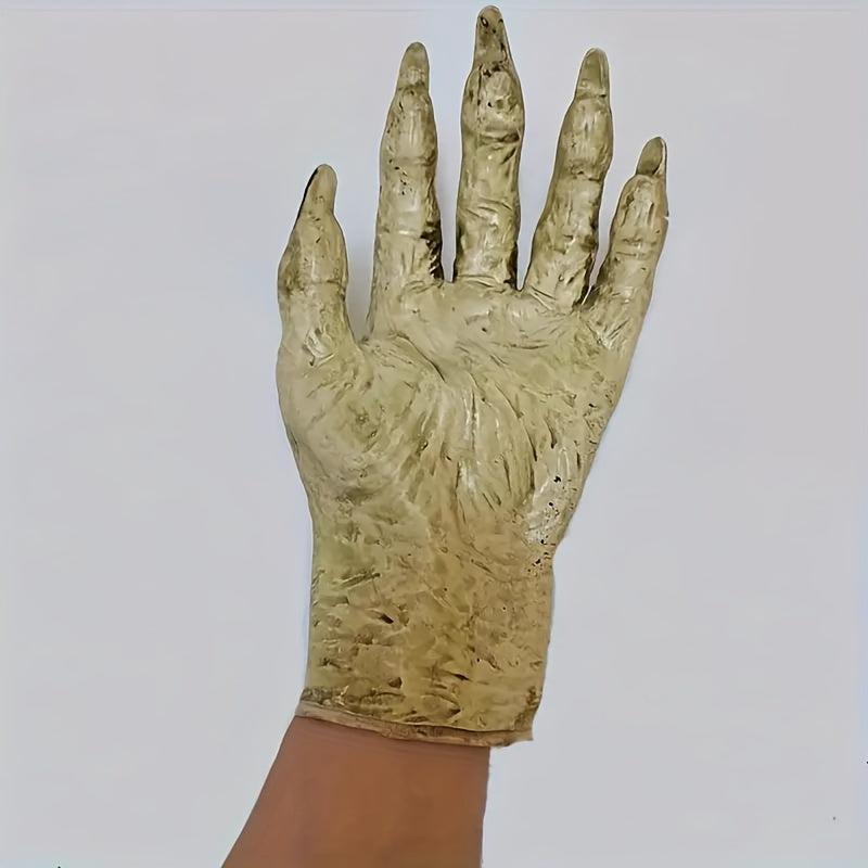 Funny Zombie Gloves Cosplay Props Halloween Party Prank Horror Yellow