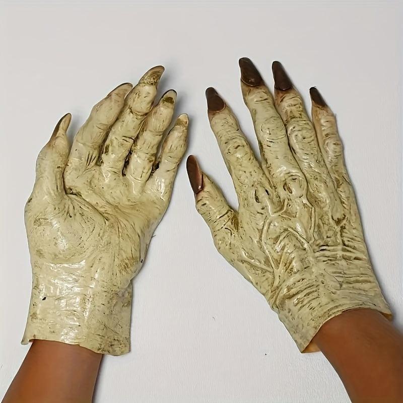 Funny Zombie Gloves Cosplay Props Halloween Party Prank Horror Yellow