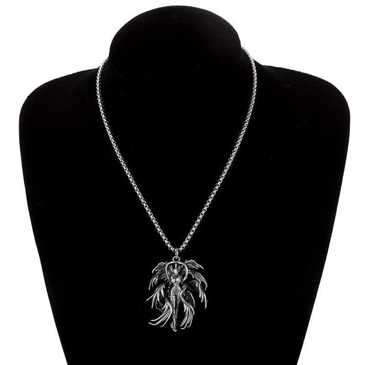 Retro Angel Goddess Necklace - Stylish Men & Women Gift