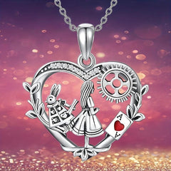 Girl Rabbit Pendant Necklace - Perfect Gift for Her