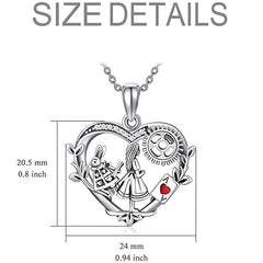 Girl Rabbit Pendant Necklace - Perfect Gift for Her