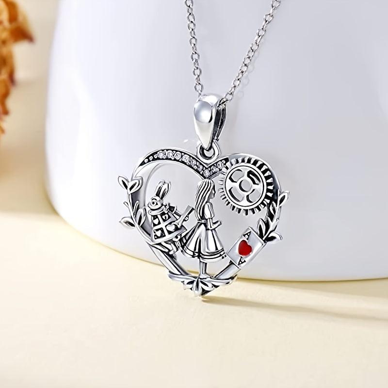 Girl Rabbit Pendant Necklace - Perfect Gift for Her