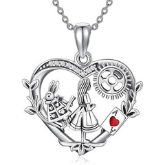 Girl Rabbit Pendant Necklace - Perfect Gift for Her