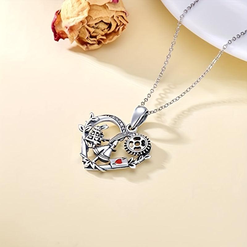 Girl Rabbit Pendant Necklace - Perfect Gift for Her