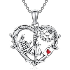 Girl Rabbit Pendant Necklace - Perfect Gift for Her