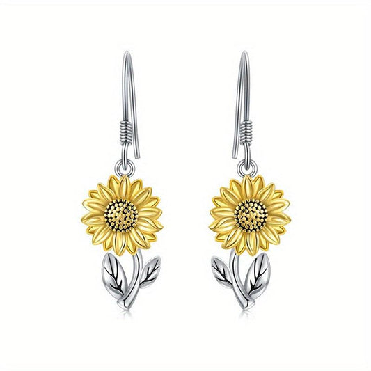 Sunflower Dangle Earrings Drop Dangle Earrings