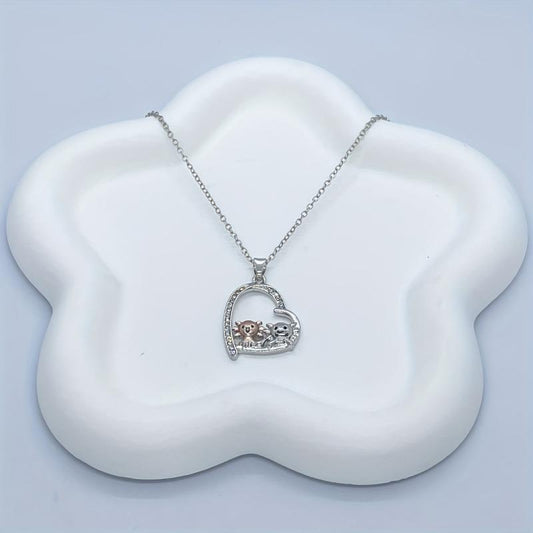 Charming Axolotl Heart Pendant Necklace - Axolotl Jewelry Gift