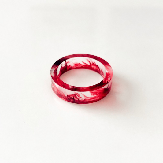 Halloween Ghost Blood Stain Ring - Spooky Cosplay Accessory