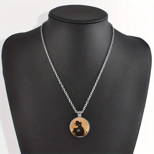 Cartoon Cat Bead Pendant Necklace Gift
