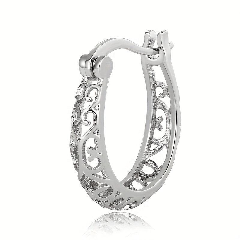 Elegant Silver Hoop Earrings for Women