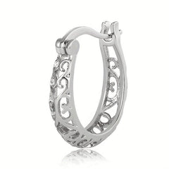 Elegant Silver Hoop Earrings for Women