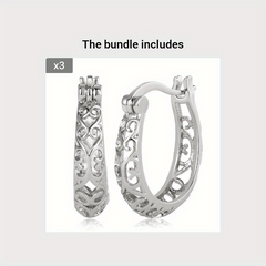 Elegant Silver Hoop Earrings for Women